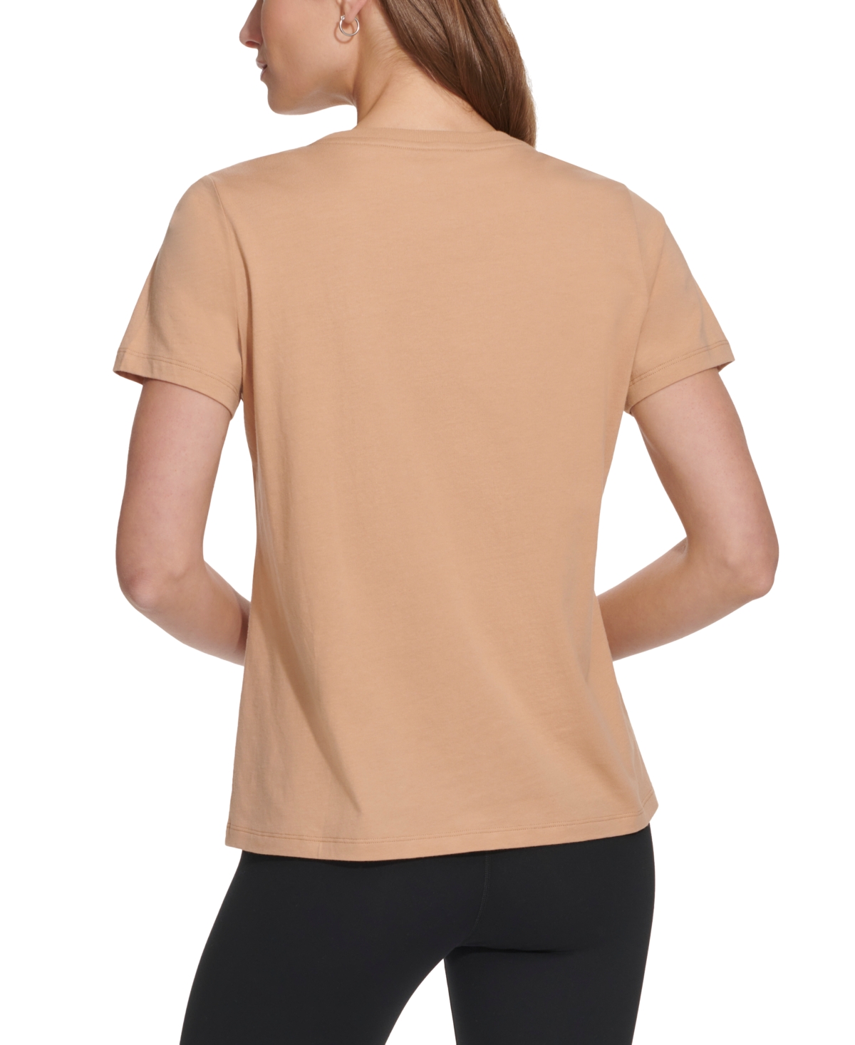 Dkny Sport Women's Cotton Embellished-Logo T-Shirt
