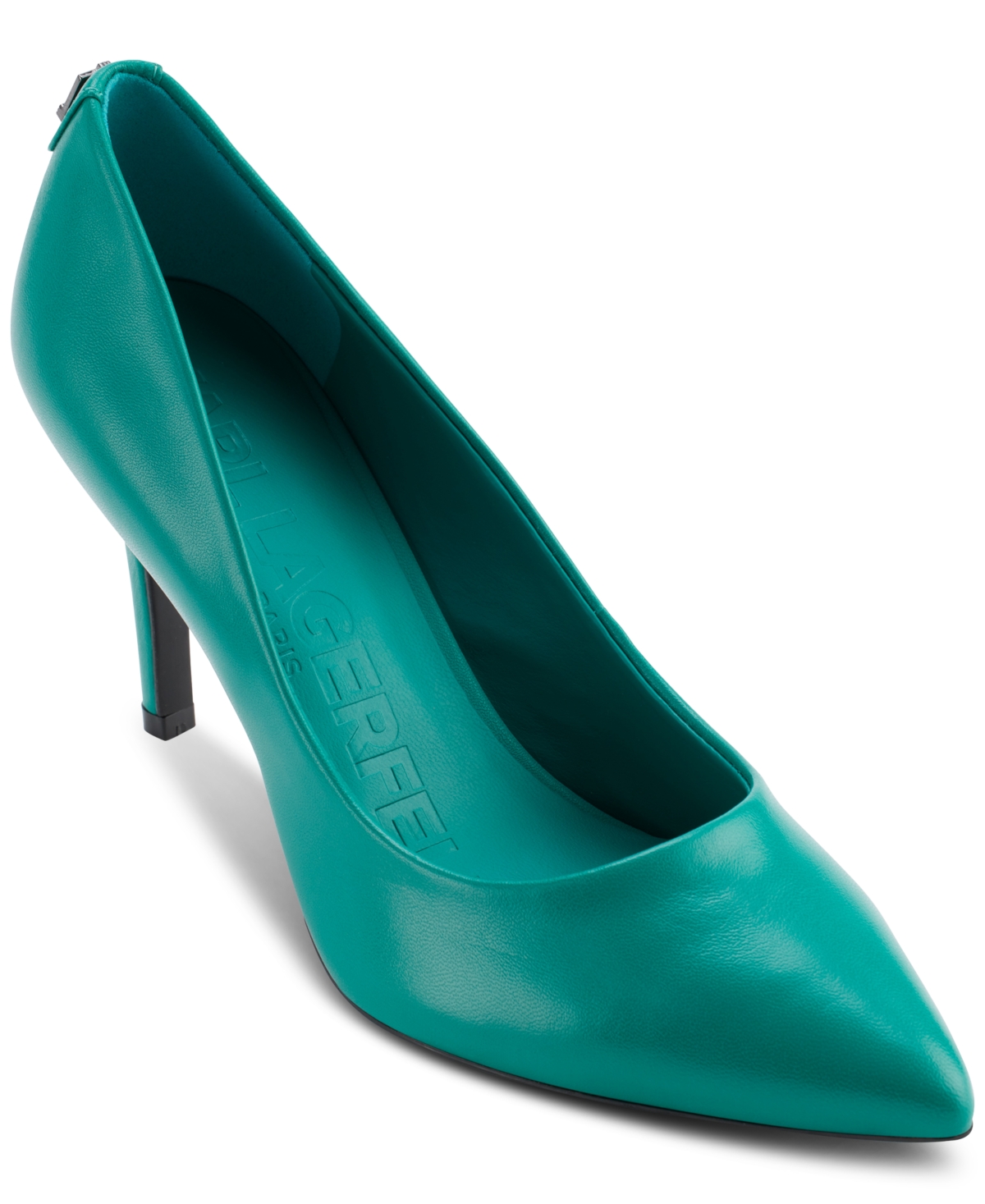 Shop Karl Lagerfeld Women's Royale High-heel Pumps In Green Lake