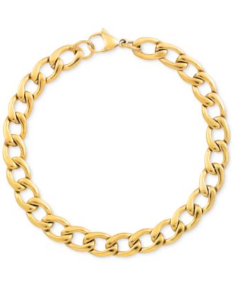 Legacy for Men by Simone I Smith Curb Chain Bracelet in Stainless Steel - Gold-Tone 113$