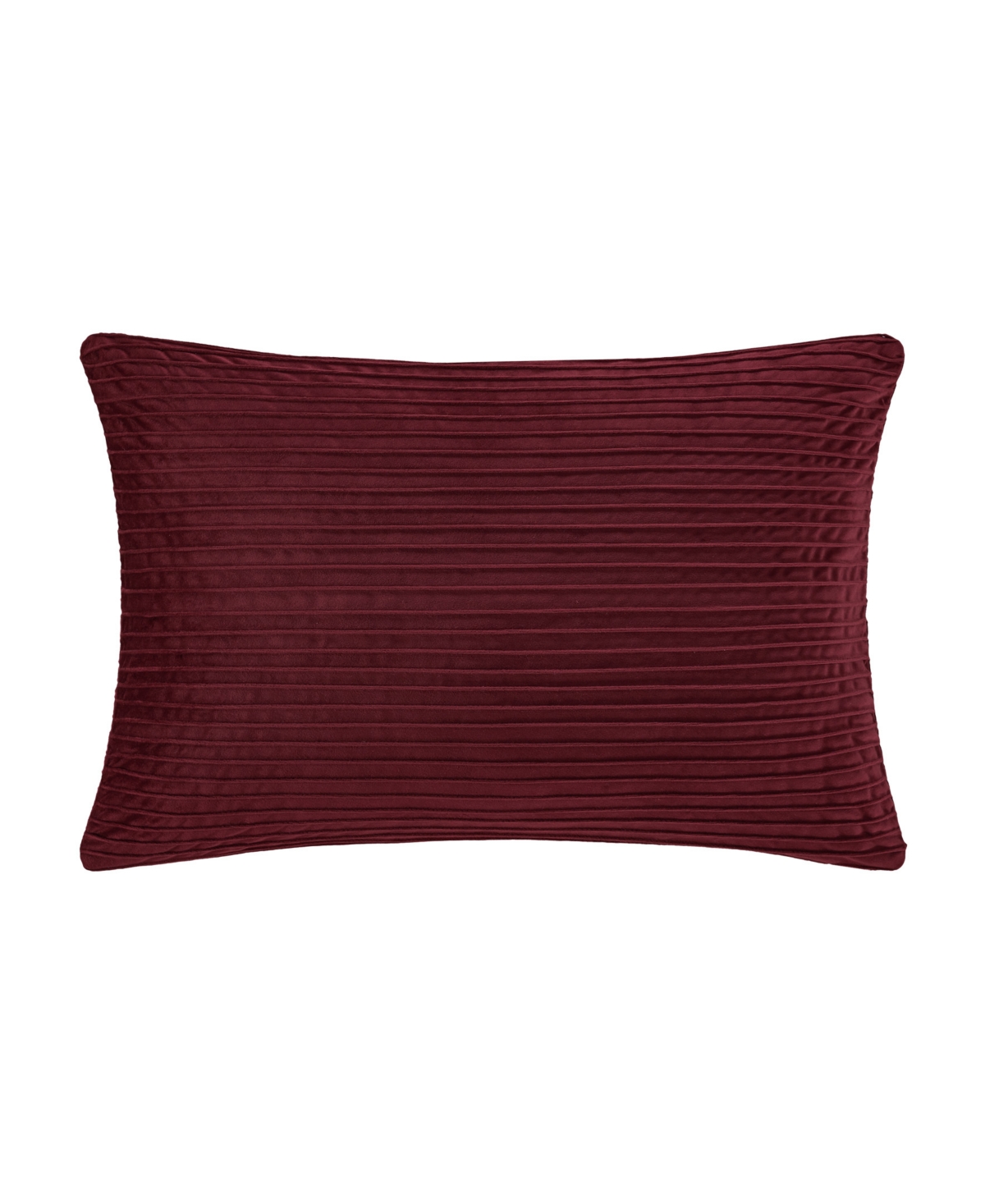 Shop J Queen New York Townsend Straight Lumbar Decorative Pillow Cover, 14" X 40" In Red
