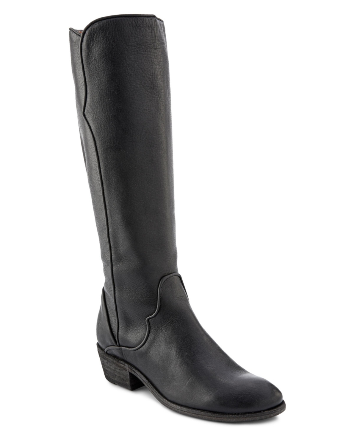 Women's Carson Piping Tall Boots - Black Leather