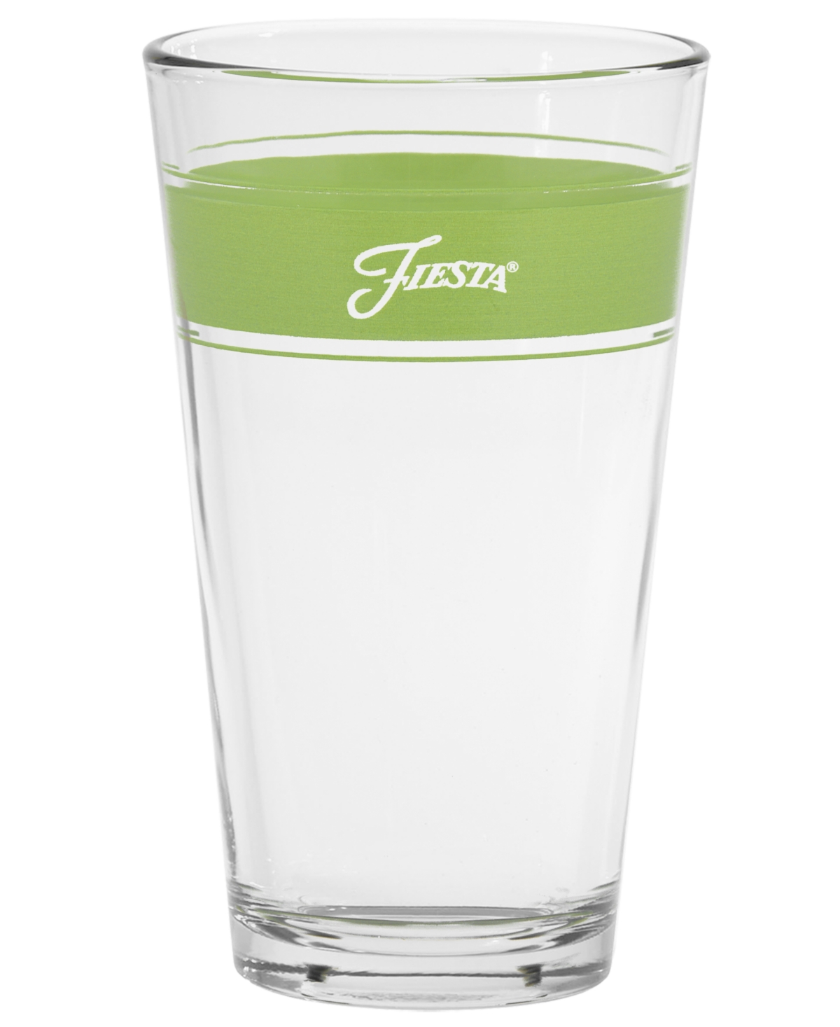 Fiesta Bright Frame Ounce Tapered Cooler Glass, Set of 4 - Scarlet, Daffodil and Lemongrass