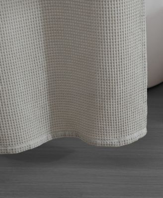 Kenneth Cole Reaction Waffle Shower Curtain, 72" X 70"