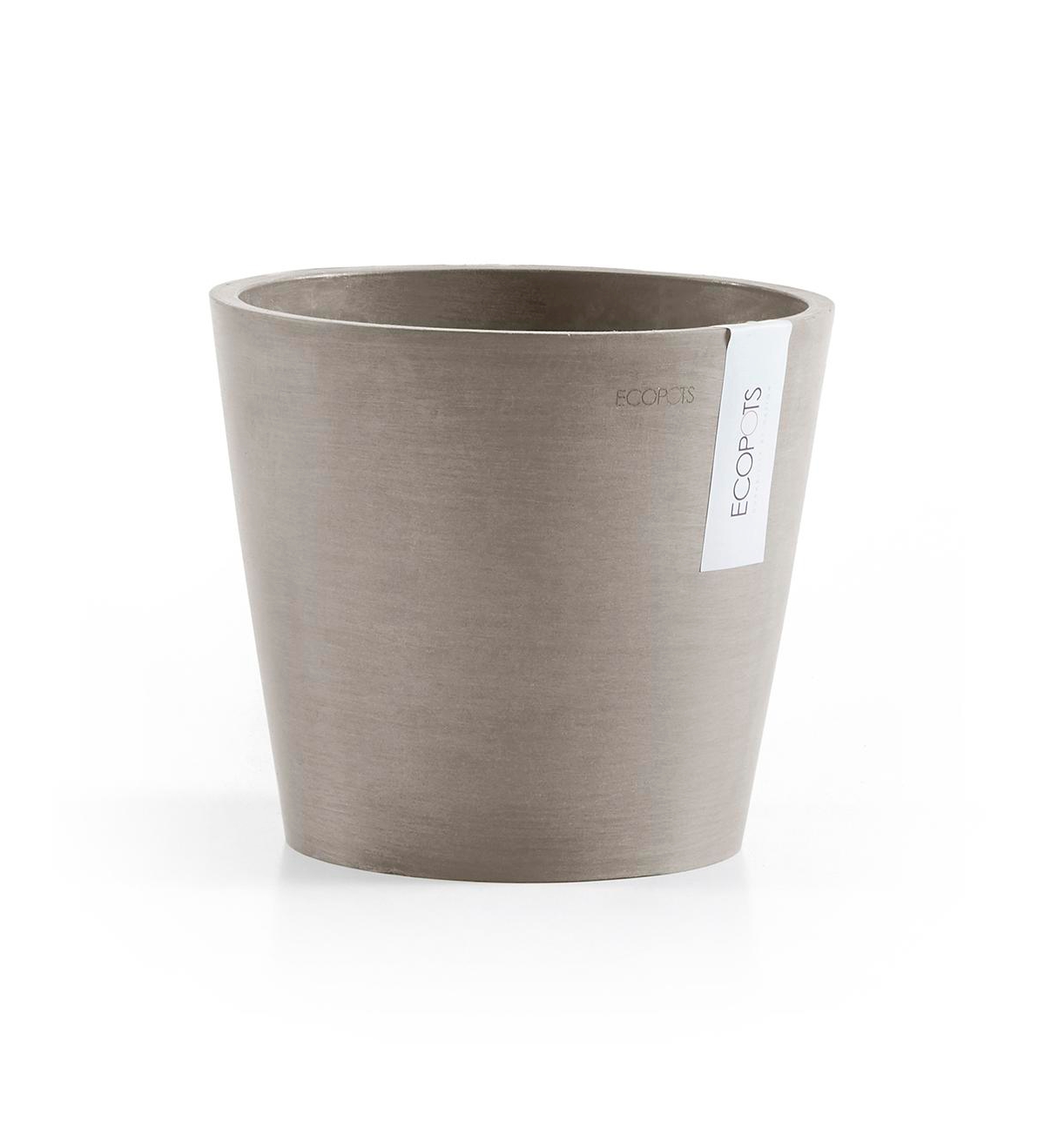 Eco pots Amsterdam Modern Round Indoor and Outdoor Planter, 3in