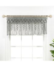 Annalise Floral Grey Tie Up Valance