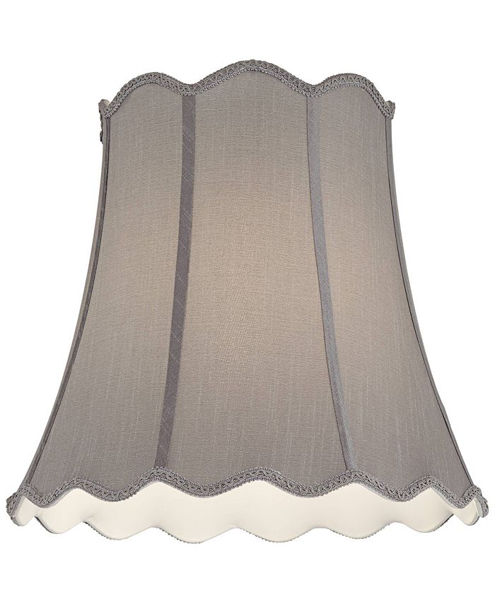 Springcrest Morell Gray Medium Scallop Bell Lamp Shade 10