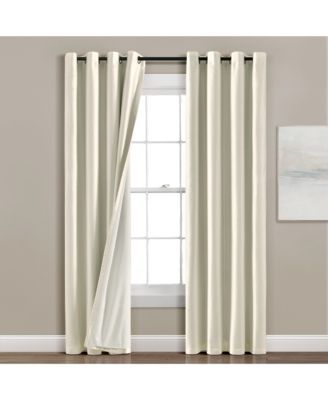 Insulated Grommet 100% Blackout Faux Silk Window Curtain Panel
