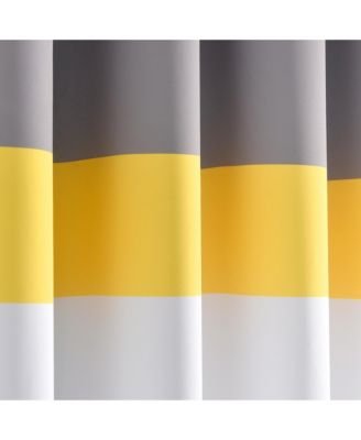 Alexander Color Block Light Filtering Window Curtain Panels