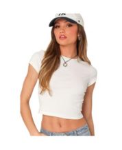 White Crop Top Sexy Women's Down The Tube One Size 36 Bust -No G-string  (L21)