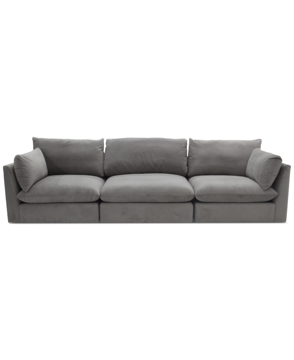 Shop Macy's Marsten 126" 3-pc. Fabric Sectional, Created For  In Otter