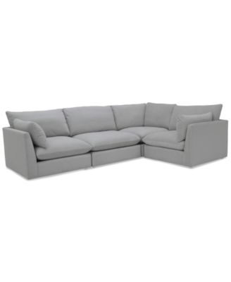 Macy's Closeout Marsten Fabric Sectional Collection Created For Macys In Brown