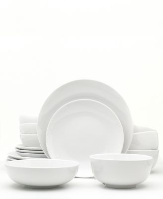 White Essential 16 Piece Dinnerware Set