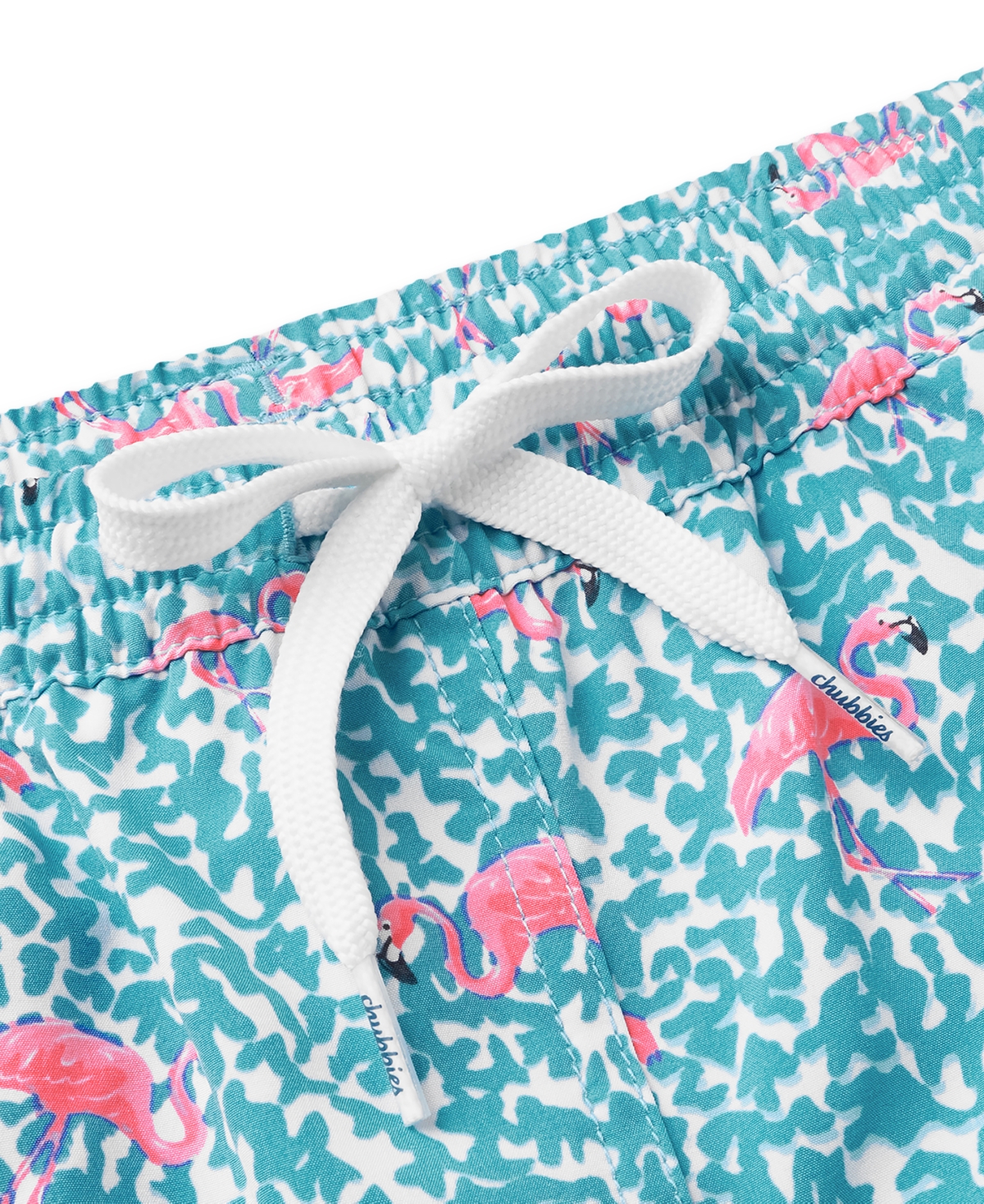 Chubbies Big Boys The Domingo's Are For Flamingos Classic Swim Trunks - Bright Blue - Solid