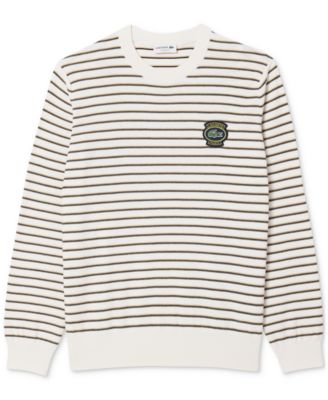 Lacoste - Men's Classic-Fit Striped Crewneck Sweater