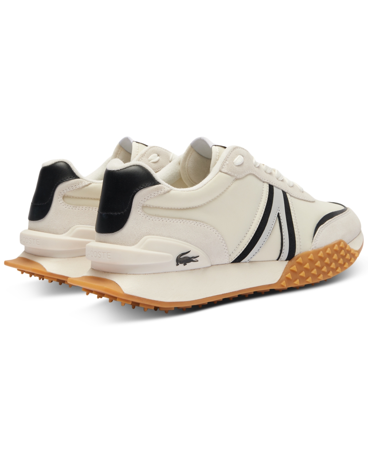 Lacoste Men's L-Spin Deluxe Lace-Up Sneakers - 147 White/black