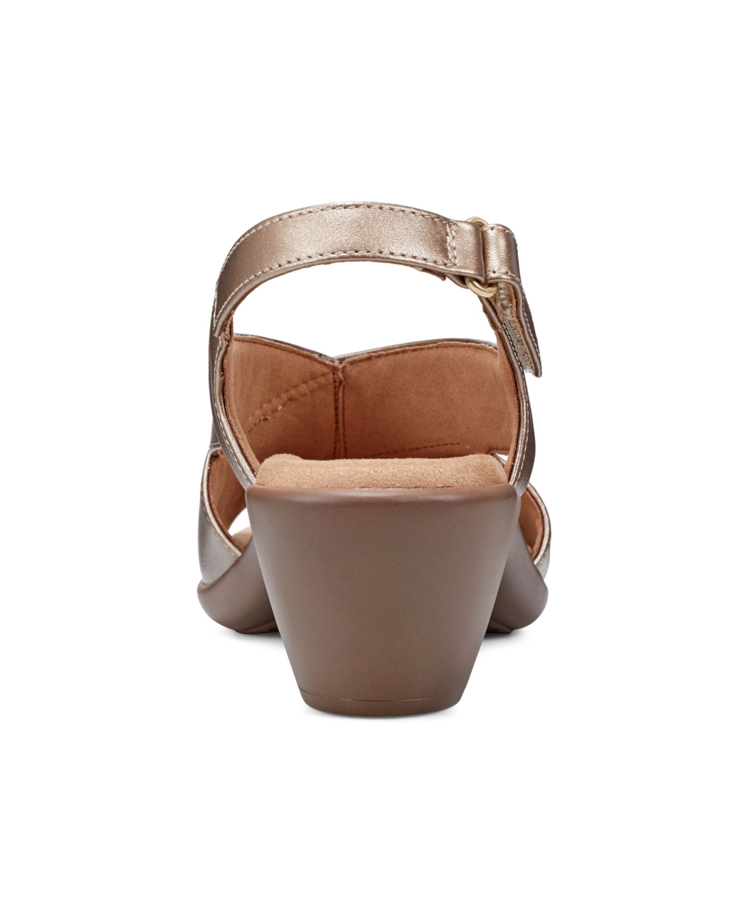Chantal Crisscross Low Heel Leather Sandals