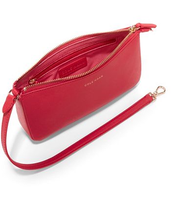 Cole Haan Go Anywhere Small Saffiano Leather Wristlet - Macy's