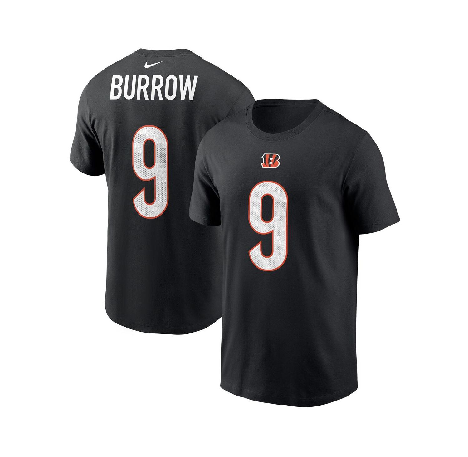 Men's Joe Burrow Black Cincinnati Bengals Player Name & Number T-shirt