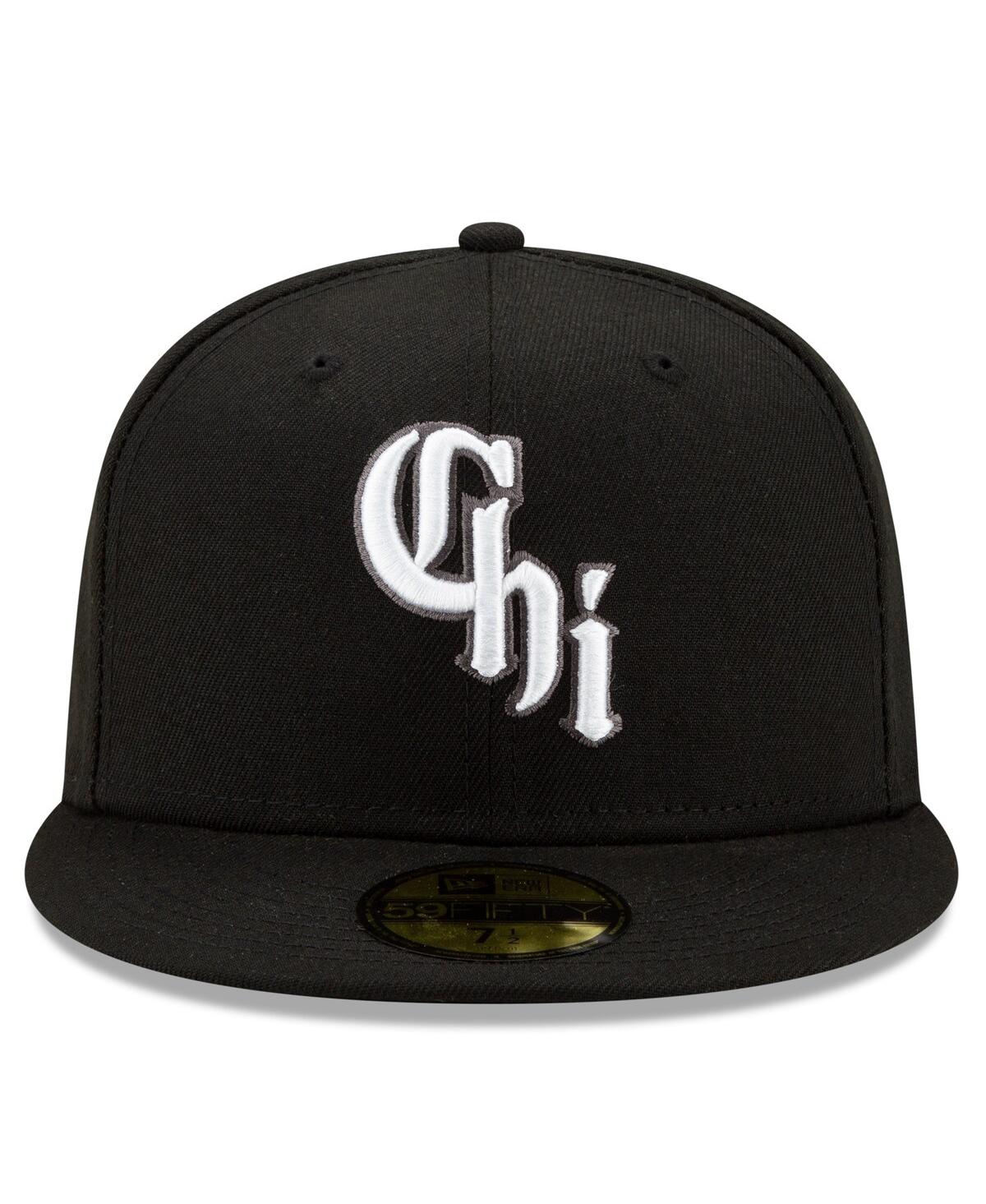Men's New EraChicago White Sox 2021 City Connect 59FIFTY Fitted Hat - Black