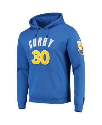 Men's Stephen Curry Royal Golden State Warriors Player Pullover Hoodie