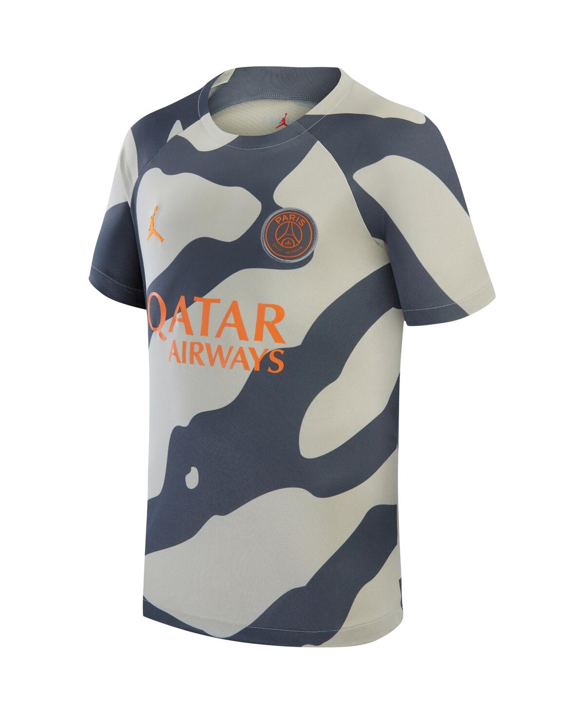 Big Boys JordanParis Saint-Germain 2023/24 Academy Pro Performance Pre-Match Top - Gray