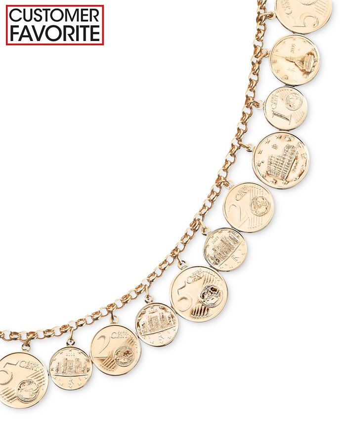 Macy's vermeil bracelet lira new arrivals coins charm bracelet