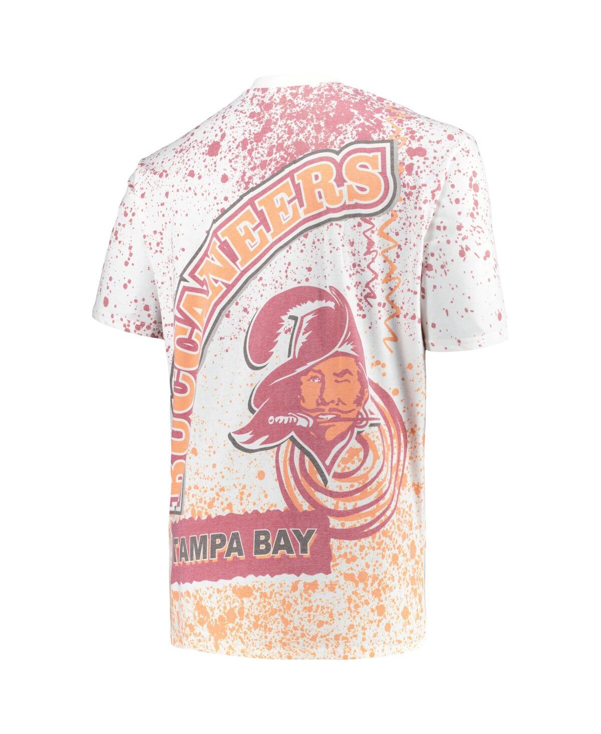 Men's Mitchell & NessTampa Bay Buccaneers Big and Tall Allover Print T-shirt - White