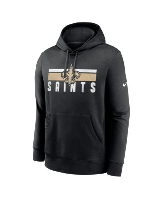 Men's Black New Orleans Saints Club Fleece Pullover Hoodie