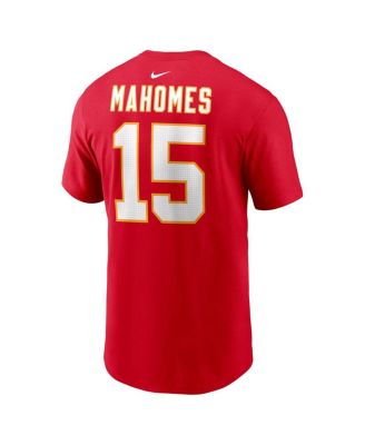 Men's Patrick Mahomes Red Kansas City Chiefs Player Name and Number T-shirt