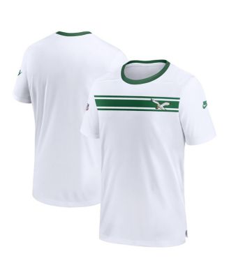 Men s Nike White Distressed Philadelphia Eagles Sideline Coaches Alternate Performance T shirt Macy s