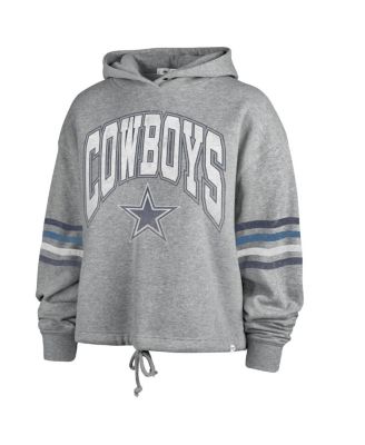 Women's Heather Gray Distressed Dallas Cowboys Upland Bennett Pullover Hoodie