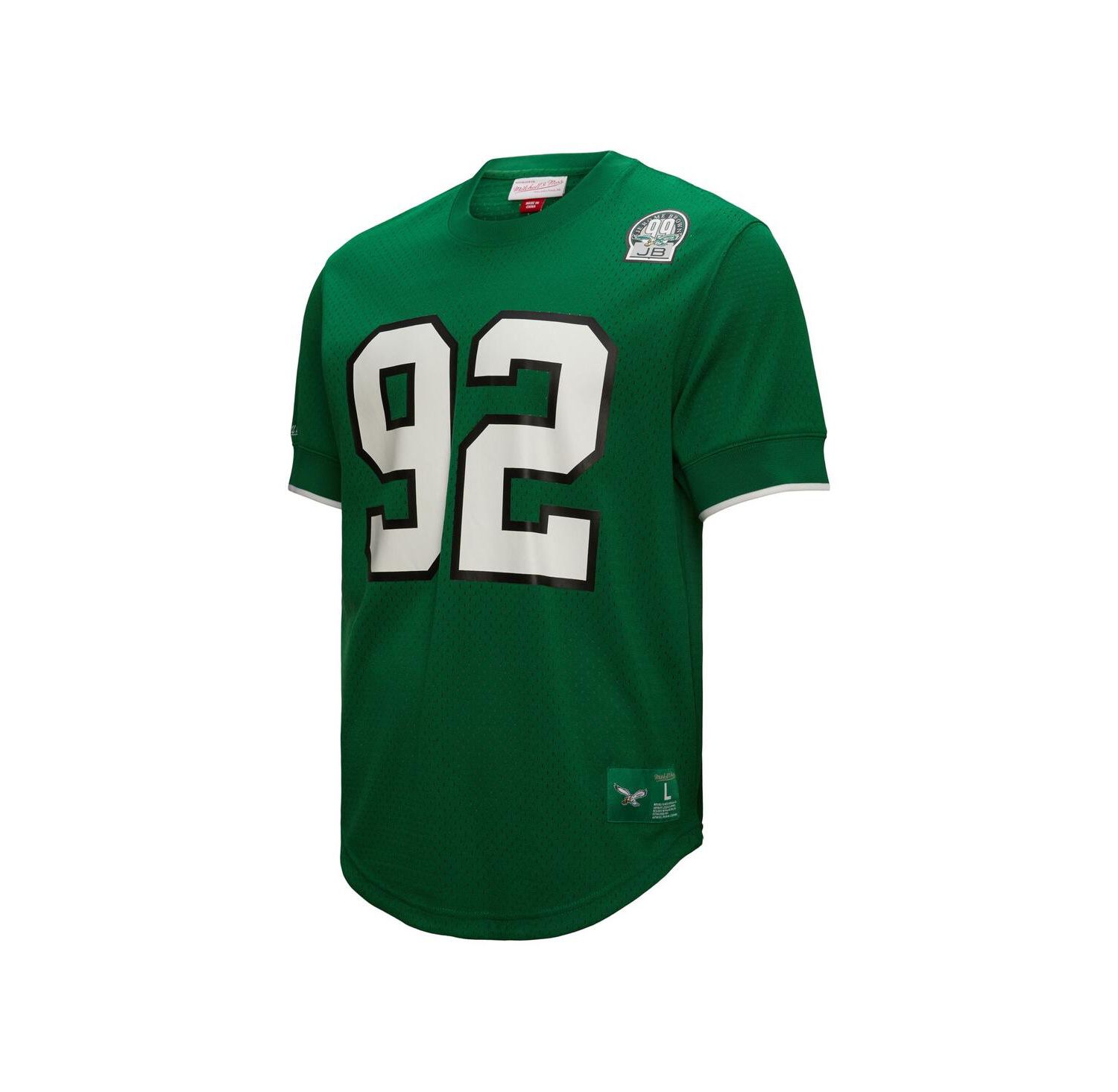 Men's Reggie White Kelly Green Philadelphia Eagles Retired Player Name & Number Mesh Top