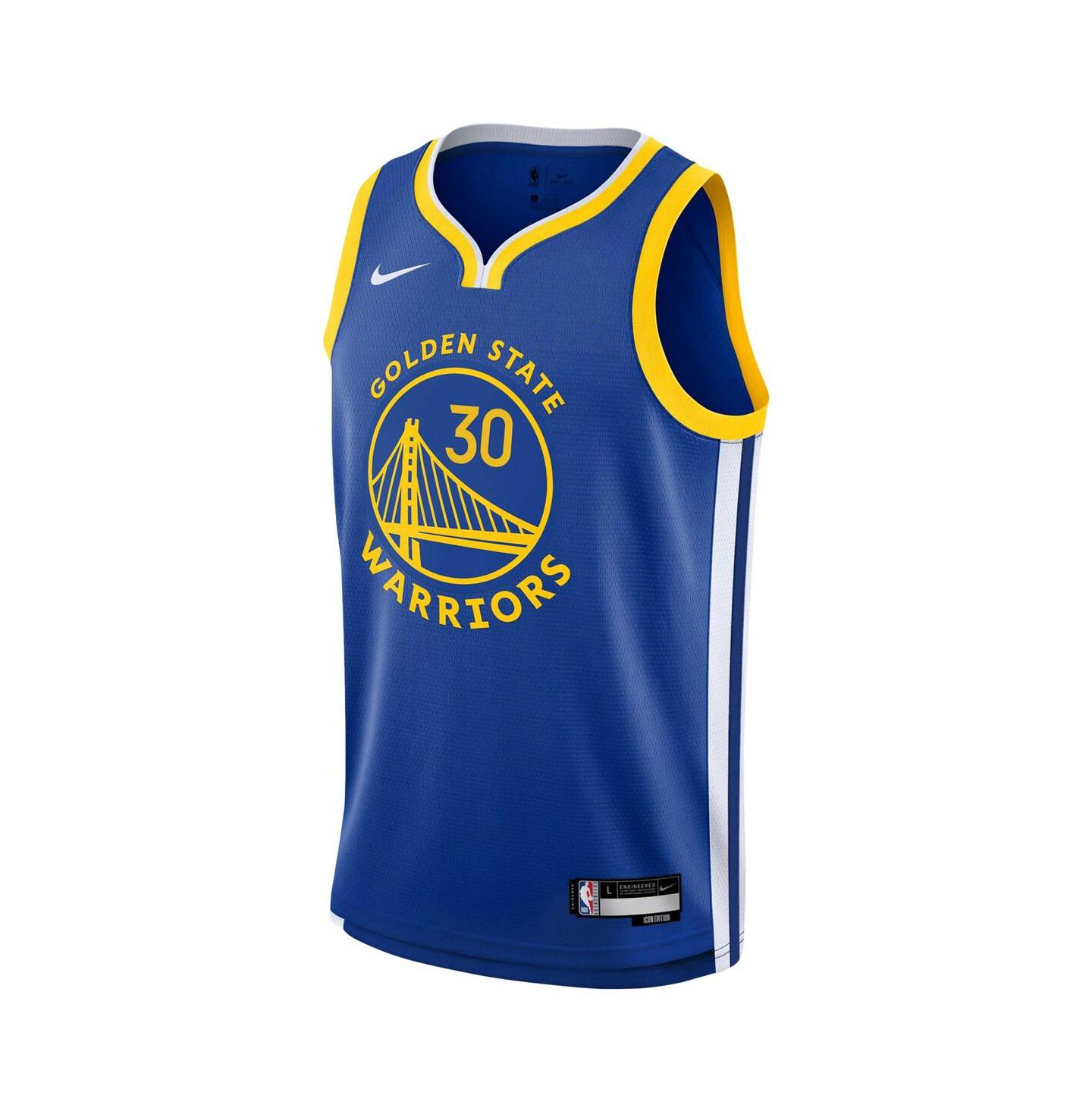 Детская джерси Nike Stephen Curry Golden State Warriors Swingman, цвет: Королевский синий — фото 3