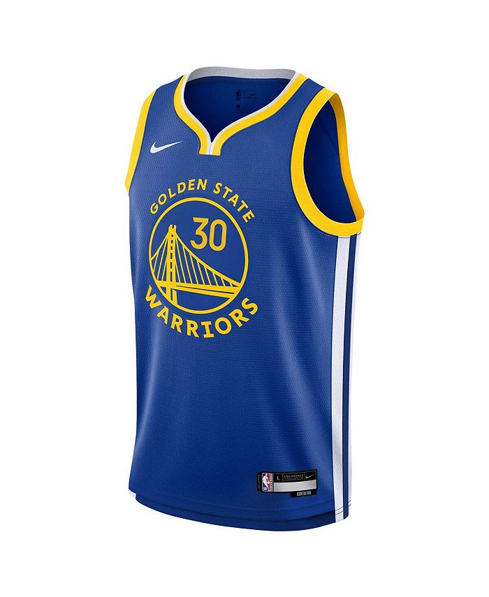 Nike Big Boys Stephen Curry Royal Golden State Warriors Swingman Jersey ...