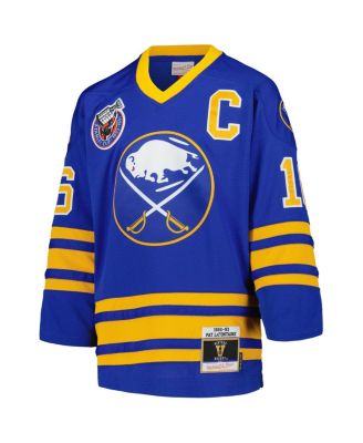 Big Boys Pat LaFontaine Royal Buffalo Sabres 1992 Blue Line Player Jersey