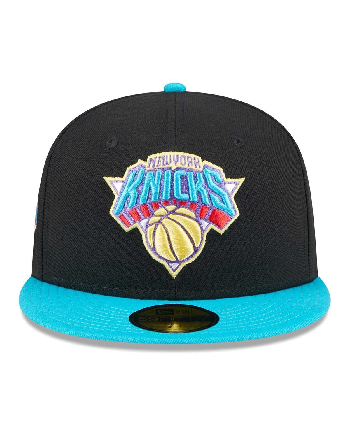 Men's New Era Turquoise New York Knicks Arcade Scheme 59FIFTY Fitted Hat - Turquoise