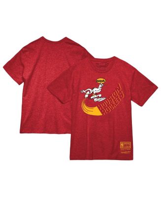 Men's and Women's Mitchell & Ness Red Houston Rockets Hardwood Classics ...