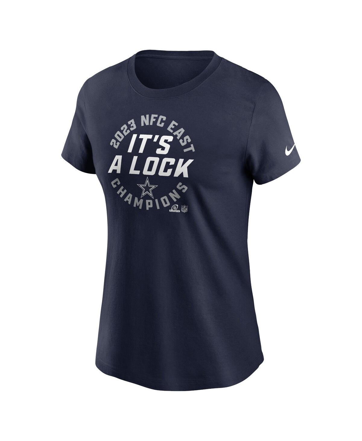Women's NikeDallas Cowboys 2023 Nfc East Division Champions Locker Room Trophy Collection T-shirt - Navy