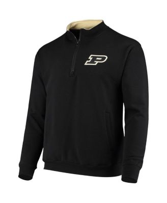 Men's Black Purdue Boilermakers Tortugas Logo Quarter-Zip Jacket