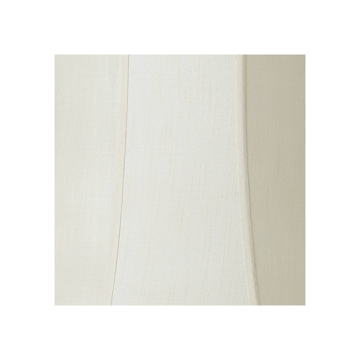Creme Large Scallop Bell Lamp Shade Top x Bottom x Slant x 19.75 High (Spider) Replacement with Harp and Finial - Imperial Shade