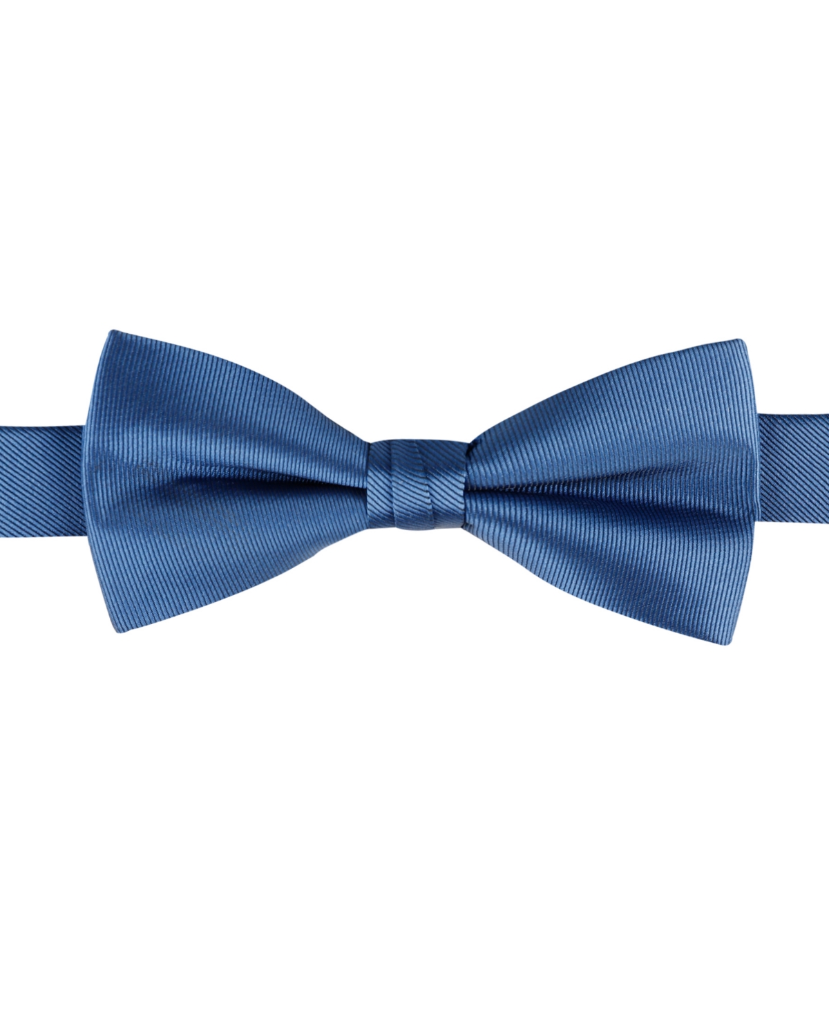 Shop Calvin Klein Boys Unison Solid Pre-tied Bow Tie In Navy Blue