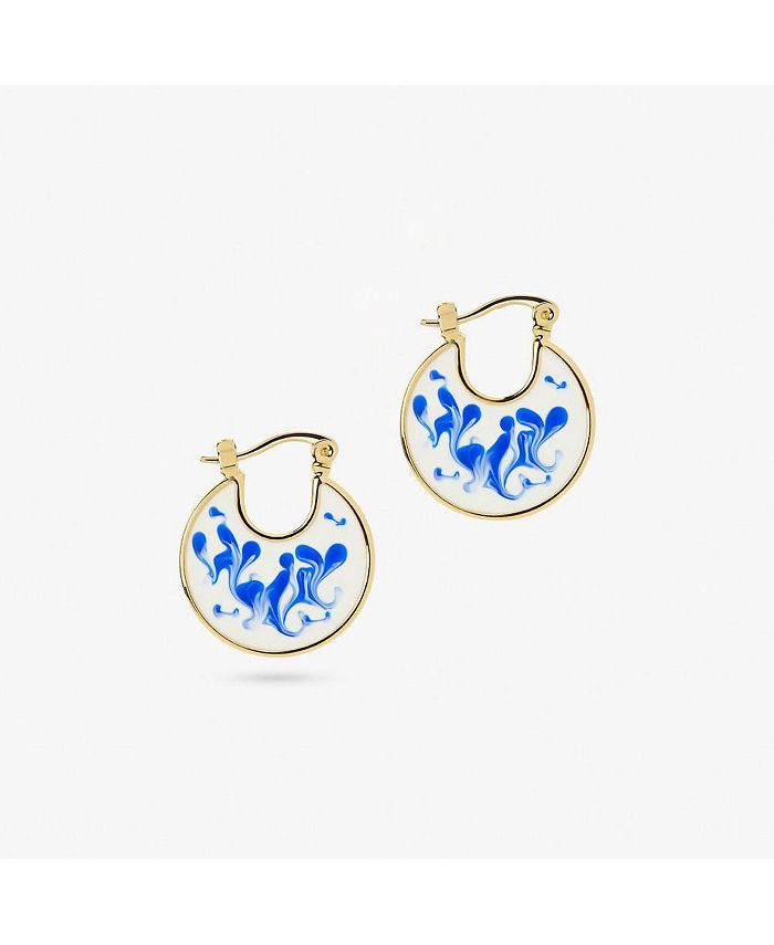 Marble blue on sale earrings