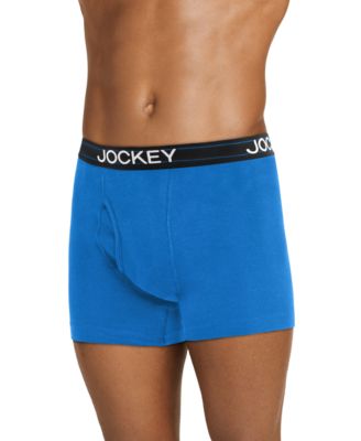 Men's Jockey Lightweight Cotton Blend 5" Boxer Briefs, Pack of 4