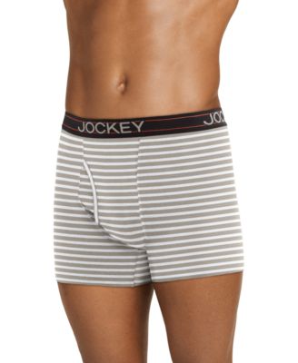 Men's Jockey Lightweight Cotton Blend 5" Boxer Briefs, Pack of 4