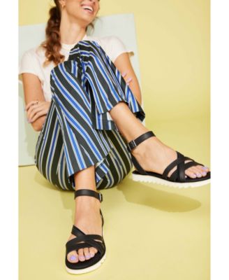 Women's Sloane Strappy Side-Buckle Flat Sandals