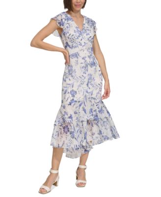 Macy's tommy hilfiger floral dress best sale