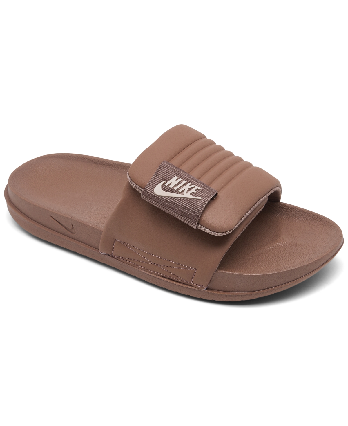 Shop Nike Women's Offcourt Adjust Slide Sandals From Finish Line In Smokey Mauve,diffused Tau