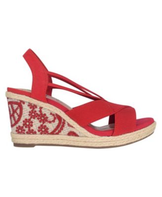 Women's Tiyasa Embroidered Platform Wedge Sandals 