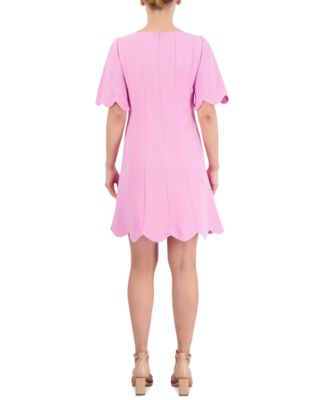 Eliza J Women's Scallop Trim A-Line Dress Macy's - Main Image