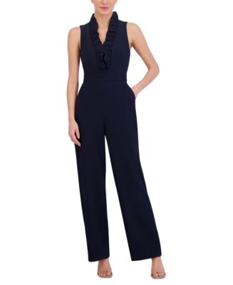 Mock Neck Sleeveless Ruffle Jumpsuit – Bee Elle Boutique